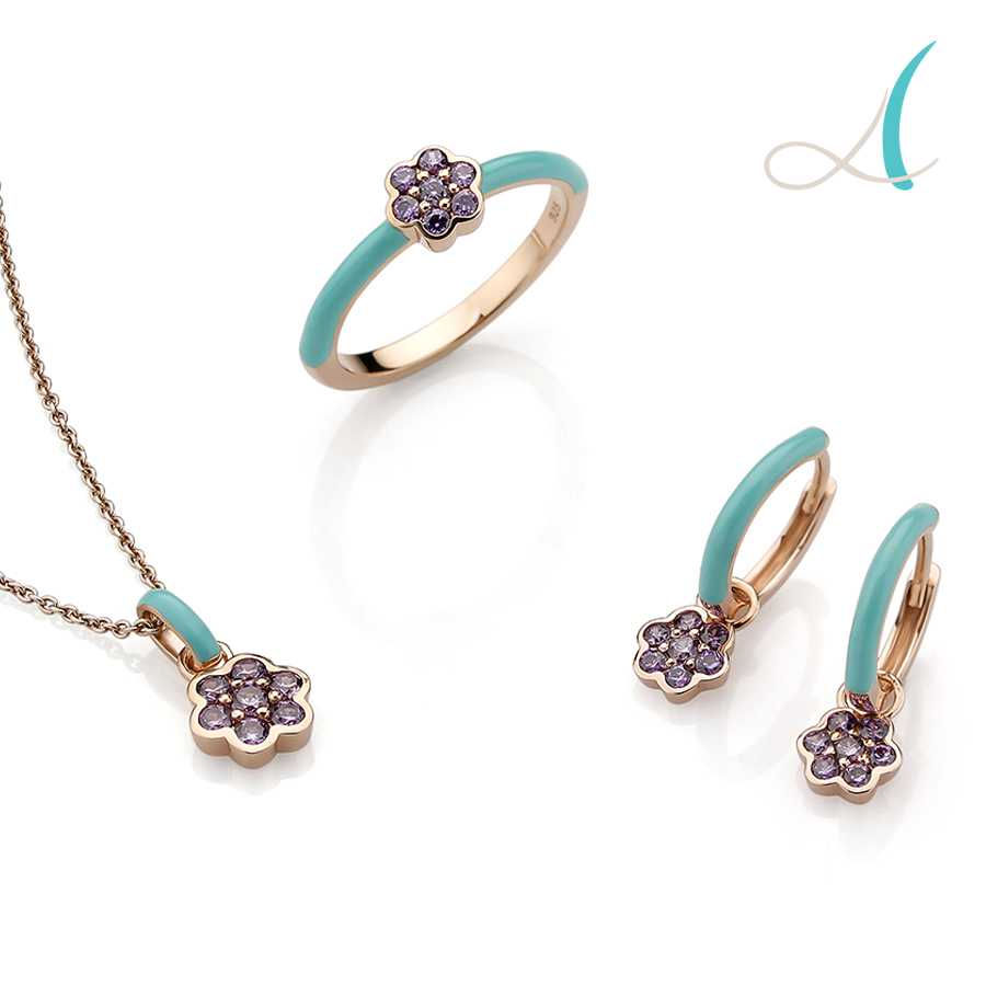 turquoise- enamel amethyst jewelry manufacturers