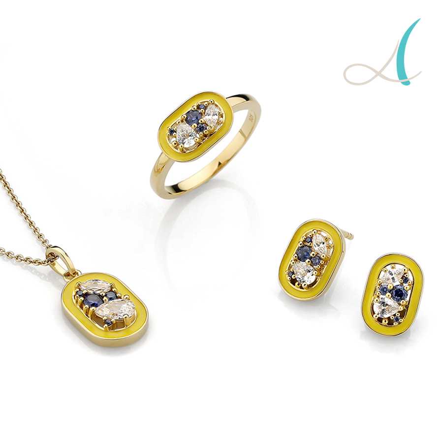 enamel sapphire diamond jewelry manufacturers