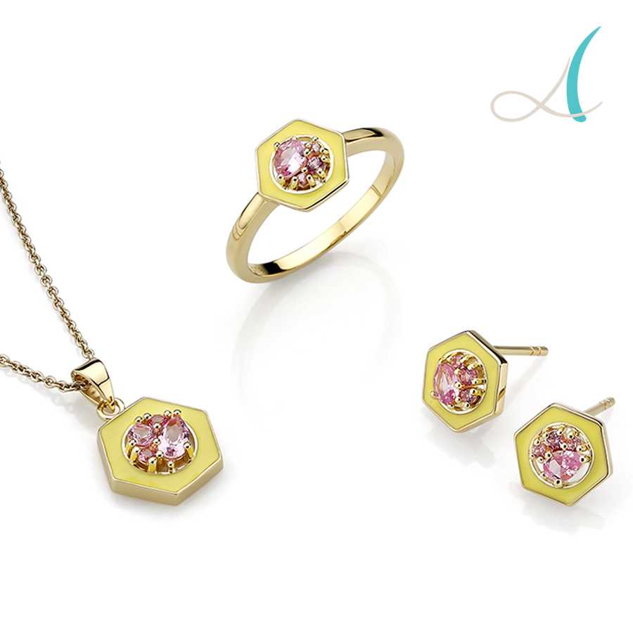 pink tourmaline enamel jewelry manufacturers